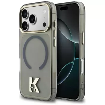 KARL LAGERFELD IML K Head Logo Coque MagSafe pour iPhone 17 Pro, noir