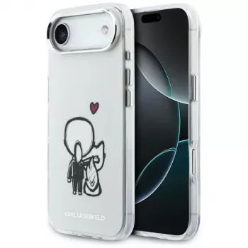 Coque MagSafe KARL LAGERFELD Karl & Choupette Back pour iPhone Air, transparente