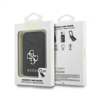 Guess 4G Stand & Mirror MagSafe wallet with mirror, black