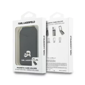 Portefeuille MagSafe Karl Lagerfeld Stand Mirror noir