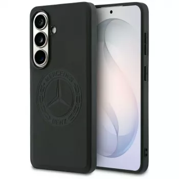 Coque MagSafe Mercedes-Benz Vintage Logo pour Samsung Galaxy S26, noire