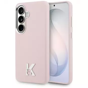 Coque MagSafe Karl Lagerfeld K Metal Logo pour Samsung Galaxy S26, rose
