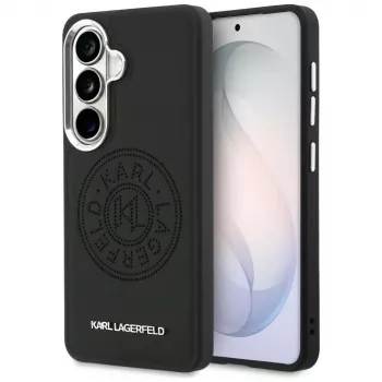 Coque MagSafe Karl Lagerfeld Perforated KLMagSafe pour Samsung Galaxy S26 noire