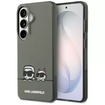 Coque MagSafe KARL LAGERFELD IML Peekaboo Karl & Choupette pour Samsung Galaxy S26, noire