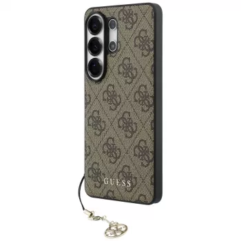 Guess 4G Classic Logo Charm MagSafe Case for Samsung Galaxy S26 Ultra (Brown)