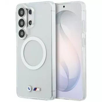 Coque MagSafe BMW IML Shockproof Metal Logo pour Samsung Galaxy S26 Ultra transparente