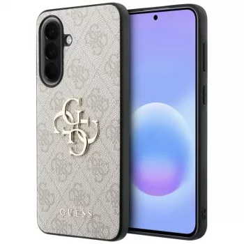 Coque en cuir Guess 4G Metal Logo pour Samsung Galaxy A57 5G rose