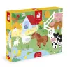 Janod Sensory Touch Puzzle Farm 20 Pieces 2+