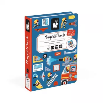 Janod Magnetibook Pompiers ensemble de jeu créatif magnétique