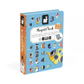 Janod Magnetibook Poissons tropicaux livre puzzle magnétique 3+