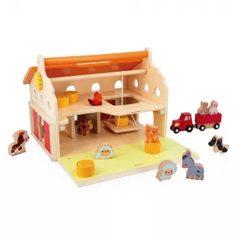 Janod Farma set de jeu ferme en bois J03318