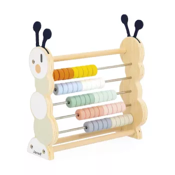 Janod Sweet Cocoon Boulier chenille jouet de comptage