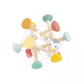 Balle sensorielle en bois Janod Pure 12m+