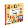 Janod Magneti'stories Pompiers set d'histoires magnétique – 30 pièces