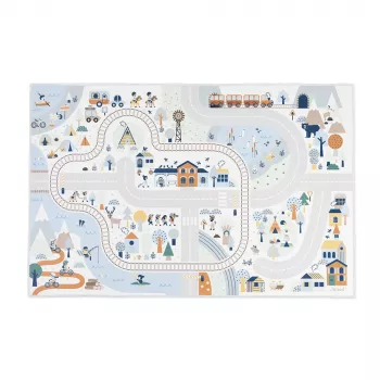 Janod Cross Roads tapis de jeu Montagnes avec route