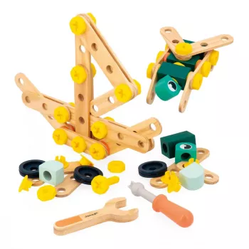 Ensemble de construction Janod Brico'kids 100 pièces dès 3 ans