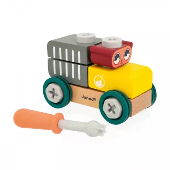 Voiture-jouet à assembler Janod Brico'Kids ours 17 pièces