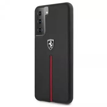 Ferrari FEOSIHCS21MBK coque rigide S21+ G996 noire Off Track cuir bande nylon