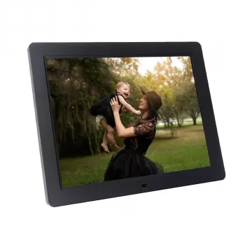 Cadre photo numérique Braun DigiFrame 1594 15 pouces, 16 Go de stockage, entrée HDMI, noir