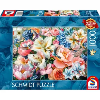 Schmidt Spiele Blumen in Pastell (1000 Teile) Jigsaw Puzzle