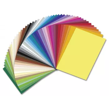 Papier de couleur Folia Special Edition 50 couleurs assorties 130 g/m² 50 feuilles A4