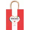 Folia 7 Sacs en papier CLASSIC M rouge naturel vert crème or métallisé 18,0 x 21 cm