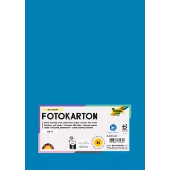 Carton Folia 614/50 34 bleu A4 300 g/m² 50 feuilles