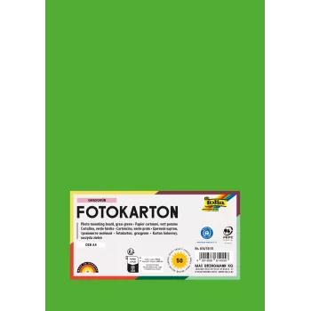 Folia 614/50 55 - vert - uni - A4 (210 x 297 mm) - 300 g/m² - 50 feuilles - Allemagne