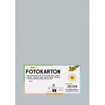 Papier design Folia 614/50 60 - argent - A4 (210 x 297 mm) - 300 g/m² - mat - 50 feuilles