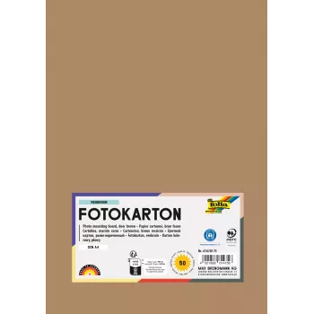 Folia 614/50 75 - brun-rouge - monochrome - A4 (210 x 297 mm) - 300 g/m² - 50 feuilles - Allemagne