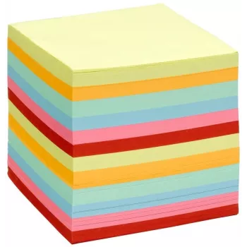 Folia Bloc-notes 700 feuilles couleurs assorties 90x90 mm