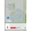 BRUNNEN cahier scolaire recyclé Lineatur 4 ligné sans marge