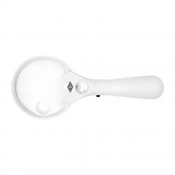 WEDO 2717550 Magnifier 3x/4.5x/12x, White/Black