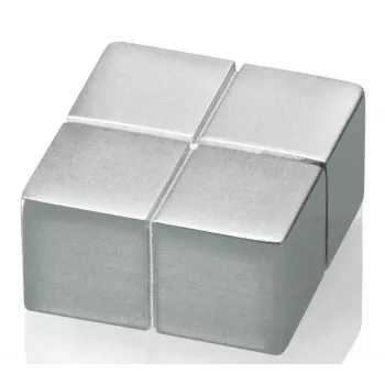 SIGEL C10 aimant néodyme extra fort en forme de disque argent 20 mm x 10 mm (lot de 4)