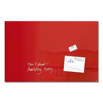 Tableau magnétique en verre SIGEL GL142 Artverum 1000 x 650 mm, Super White, sans cadre