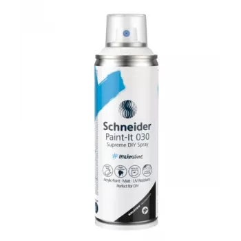 Peinture aérosol acrylique Schneider Paint-It 030 Supreme DIY blanche 200 ml
