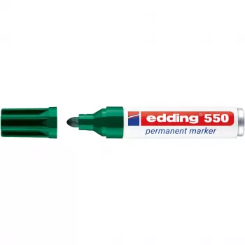 EDDING 550 Marqueur permanent, vert, 3-4 mm pointe ronde (000927-004 / 4-550004)