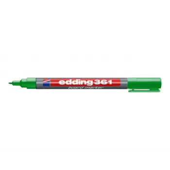 EDDING 361 Marqueur tableau blanc vert - pointe ronde - effaçable à sec - rechargeable