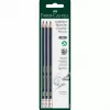 Faber-Castell Goldfaber G-Tip crayon graphite HB lot de 3 vert foncé (116896)