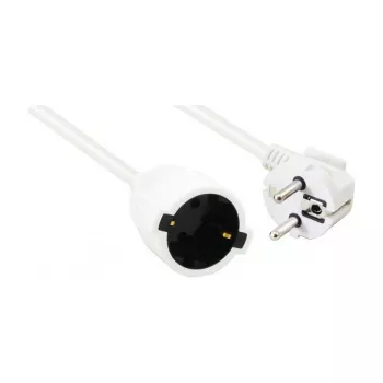 HELOS Schuko Extension Cable, 3-Pin, White, 5.0m