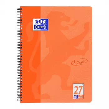 Oxford TOUCH Carnet - corail - A4+ - 80 feuilles - 90 g/m² - papier ligné