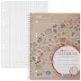 Bloc de collège Hamelin Landre A5 quadrillé 80 feuilles avec marge 4 trous perforé
