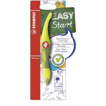 Stylo rétractable STABILO EASYoriginal - Corps vert - Encre bleue - 0,5 mm - Droitiers