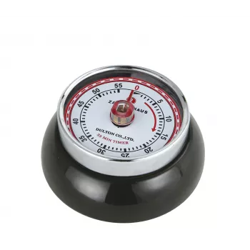 Zassenhaus Minuteur mécanique de cuisine Speed Black 60 minutes