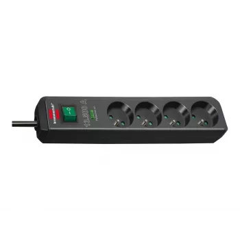 Brennenstuhl Eco-Line multiprise 4 prises avec protection contre les surtensions 1,5 m noir 13,5kA