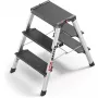 Escabeau pliant double face Hailo Master D70 2-3 marches