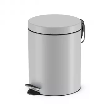 Poubelle à pédale Hailo Selekta S 5 L, gris mat