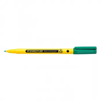 Fineliner STAEDTLER Noris 338 - vert - encre à base d'eau - 0,6 mm - pointe fine - lot de 10