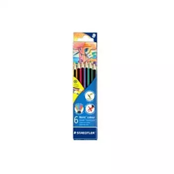 Crayons de couleur STAEDTLER Noris colour 185 - assortis - lot de 6