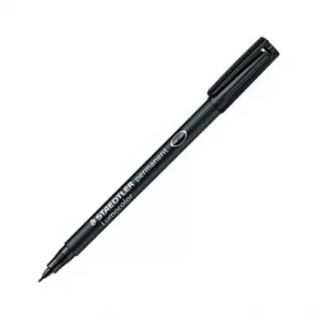 STAEDTLER Lumocolor 314-9 Marqueur permanent, noir, pointe biseautée, 1-2,5 mm